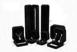 Lily Treacy Deluxe Black Velvet Bracelet Necklace Watch Box Case Pendant Chain Gift Packaging