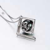 Lily Treacy Tahitian Pearl black pearl Solid White Gold Maria Pendant 10-11mm