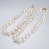 15-20mm Freshwater Baroque Pearl Necklace Strand White 18