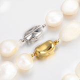 15-20mm Freshwater Baroque Pearl Necklace Strand White 18