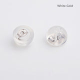 18K Solid Gold Earring Backs Silicone Padded Safety Grip Earring Backings Secure Pierced Earring Backs for Earrings