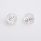 18K Solid Gold Earring Backs Silicone Padded Safety Grip Earring Backings Secure Pierced Earring Backs for Earrings