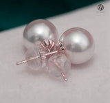Japanese Akoya Saltwater Pearl 18K Solid yellow, white or rose gold Stud Earrings 8.5-9mm; 9-9.5mm or 9.5-10mm Bridal June birthstone by Lily Treacy