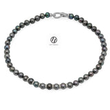 LILY TREACY 9-10MM BLACK FRESHWATER PEARL BELLA STRAND NECKLACE 18″