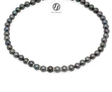 LILY TREACY 9-10MM BLACK FRESHWATER PEARL BELLA STRAND NECKLACE 18″