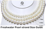 Lily Treacy 9-10mm Freshwater Pearl Metallic multi-color Necklace Strand with Top CZ Fancy Clasp