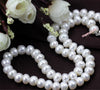 9-10mm Freshwater Pearl white pink purple multi-color Necklace Magnetic Clasp