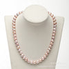 9-10mm Freshwater Pearl white pink purple multi-color Necklace Magnetic Clasp