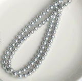 Lily Treacy 9-9.5mm Japanese Akoya Pearl Matama 14K gold Necklace strand Silver bridal wedding 18