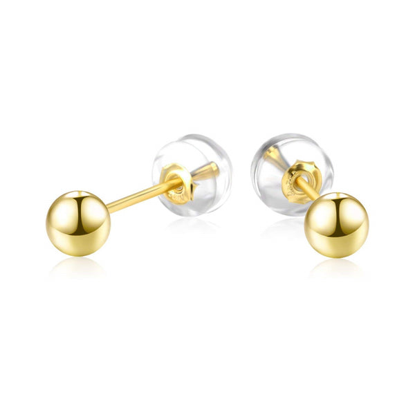 18K Solid Gold Earring Backs Silicone Padded Safety Grip Earring Backi –  Lily Treacy