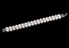 LilyTreacy Pearl Bracelet double row Quality 8mm Shell Pearl & Top CZ white 7.5