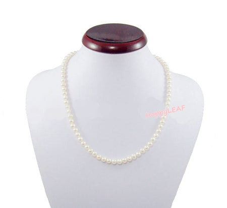 15-20mm Freshwater Baroque Pearl Necklace Strand White 18" wedding bridal gift