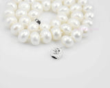 11-13mm white large Freshwater Pearl necklace strand 18
