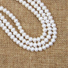 5-6mm White Freshwater Pearl Sterling Silver Clasp Necklace Strand 18