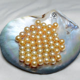 Lily Treacy 10-11mm Golden South Sea Pearl 18K Yellow Gold Pendant Necklace Up to 20