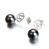 Lily Treacy Signature 10-11mm Tahitian Pearl Dangle Drop Earrings 14K solid White yellow Gold