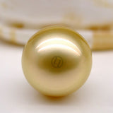 LILY TREACY 10-11MM GOLDEN SOUTH SEA PEARL DIAMOND ACCENTS RENEE RING