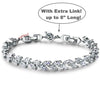 Tennis Bracelet CZ Marquise Cut White Leaf 7