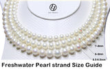 8-9mm Freshwater Pearl  Necklace Strand White 18