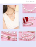 Lily Treacy white Japanese Akoya 14K gold clasp Necklace strand bridal wedding AA quality
